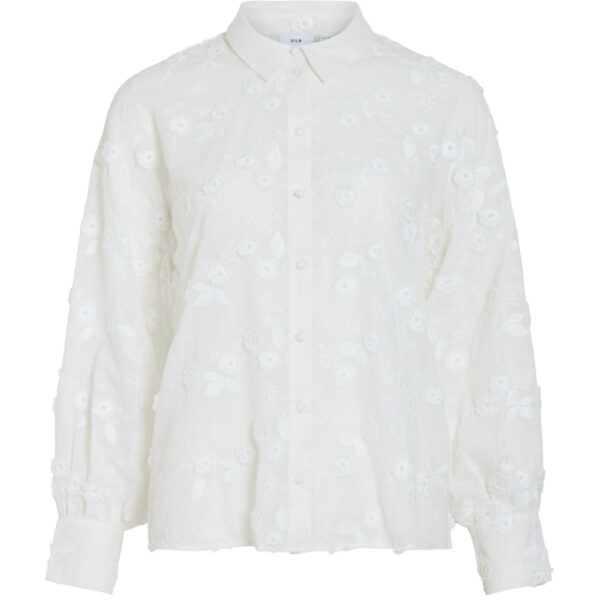VILA dame skjorte VISIMONE - Snow white