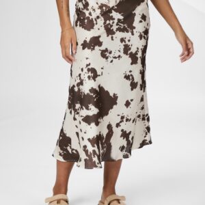 Viso Cow Print Skirt