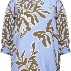 Curvy Walinnea 2 Bluse Lyseblå