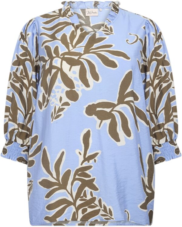 Curvy Walinnea 2 Bluse Lyseblå