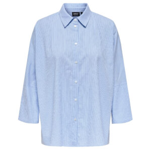 ONLY dame skjorte ONLAUGUSTA - Cloud Dancer BLUE STRIPES
