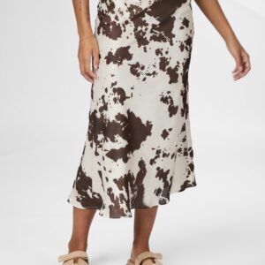 Viso Cow Print Skirt