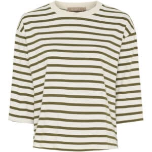 Marta du Chateau dame T-Shirt MdcBrooklyn 58351 - Beige/Military