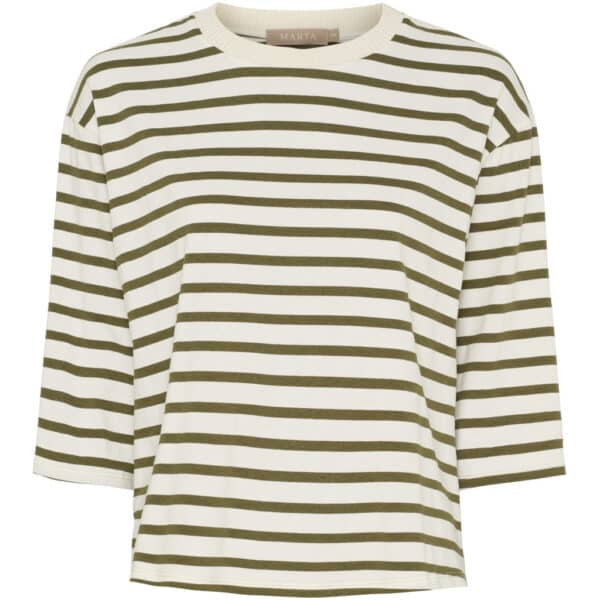 Marta du Chateau dame T-Shirt MdcBrooklyn 58351 - Beige/Military