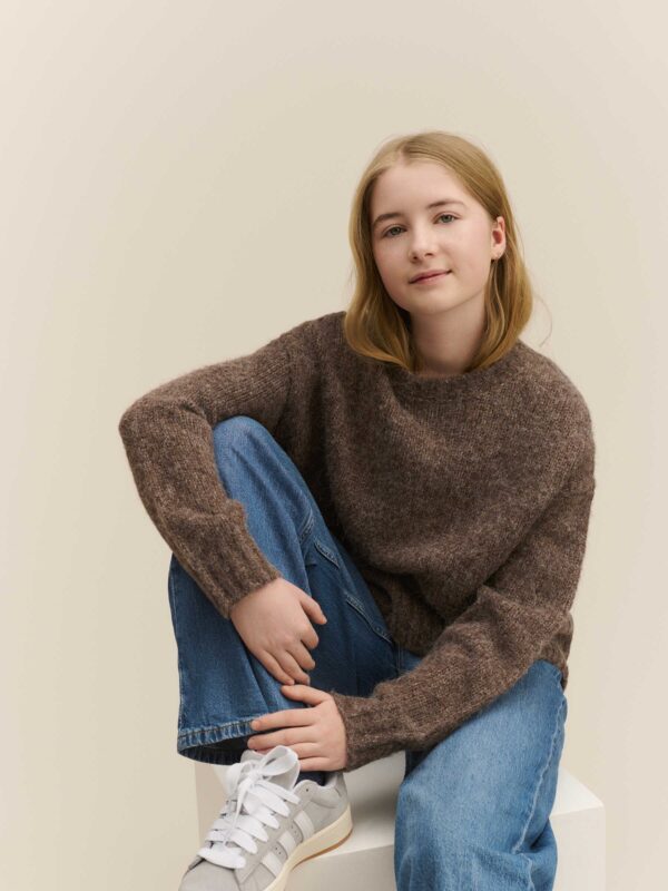 Rktulip Wool Blend LS Short Oneck Pullover