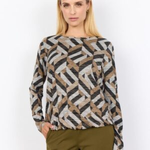 Scgalina 64 Bluse Sand